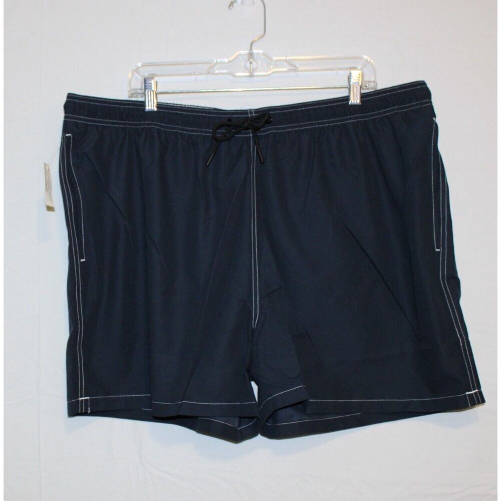 28 Palms Swim Trunks Shorts Men's 2XL Big Dark Blue 3 Pockets NWT